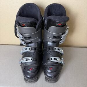 Nordica Ski Boots 28.0 28.5 Mondo Flex 65 Black Gray 4 Buckle Alpine Downhill